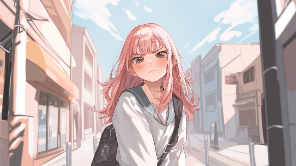 ピンク髪女子・櫻井凛０