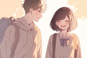 笑顔のカップル０