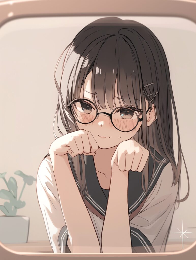 猫の真似する女子０
