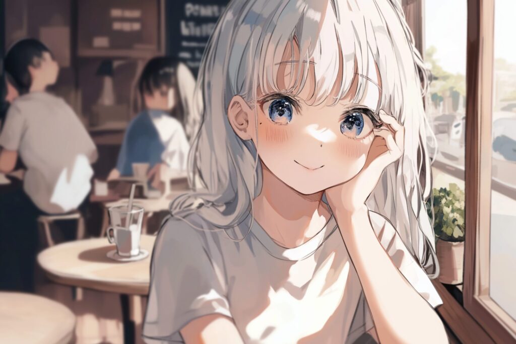 銀髪女子０