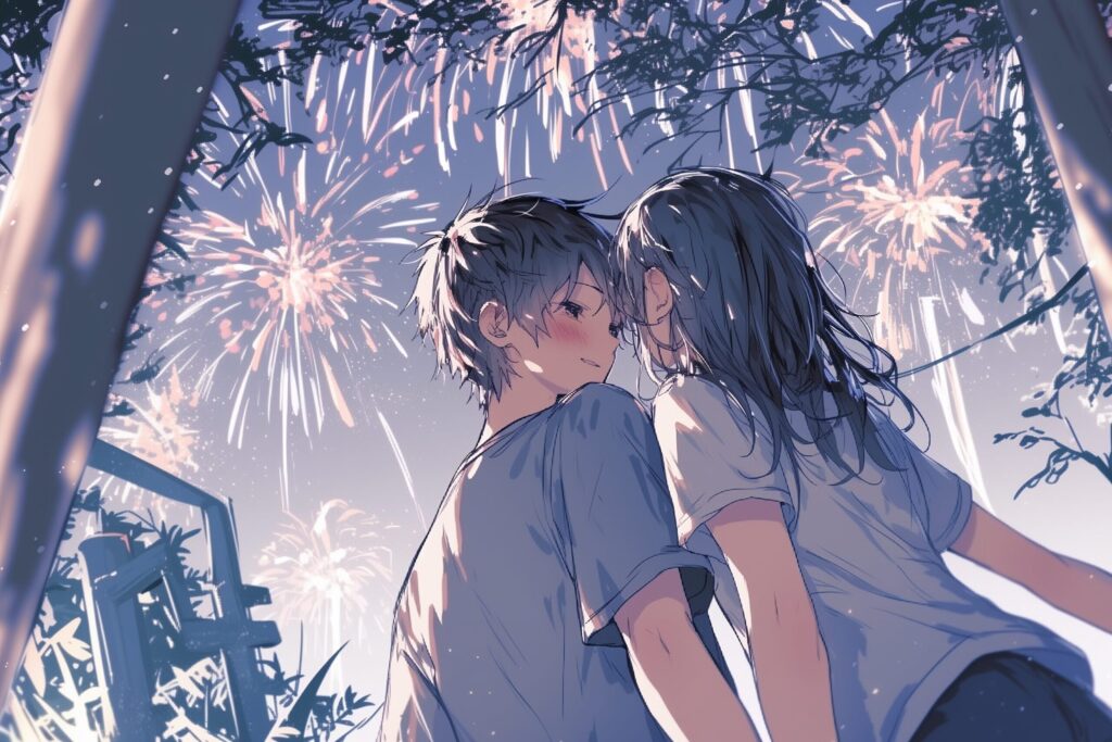 夏祭りカップル０