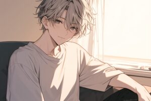 銀髪の男性０