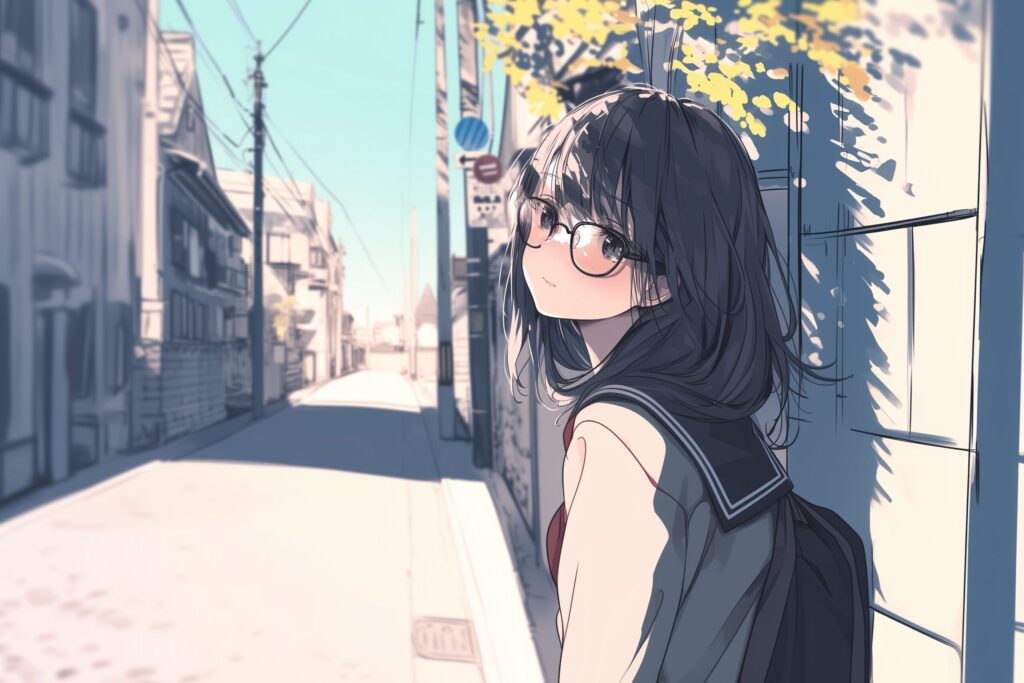 眼鏡女子０