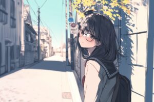 眼鏡女子０