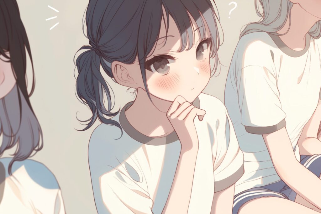体操服女子０