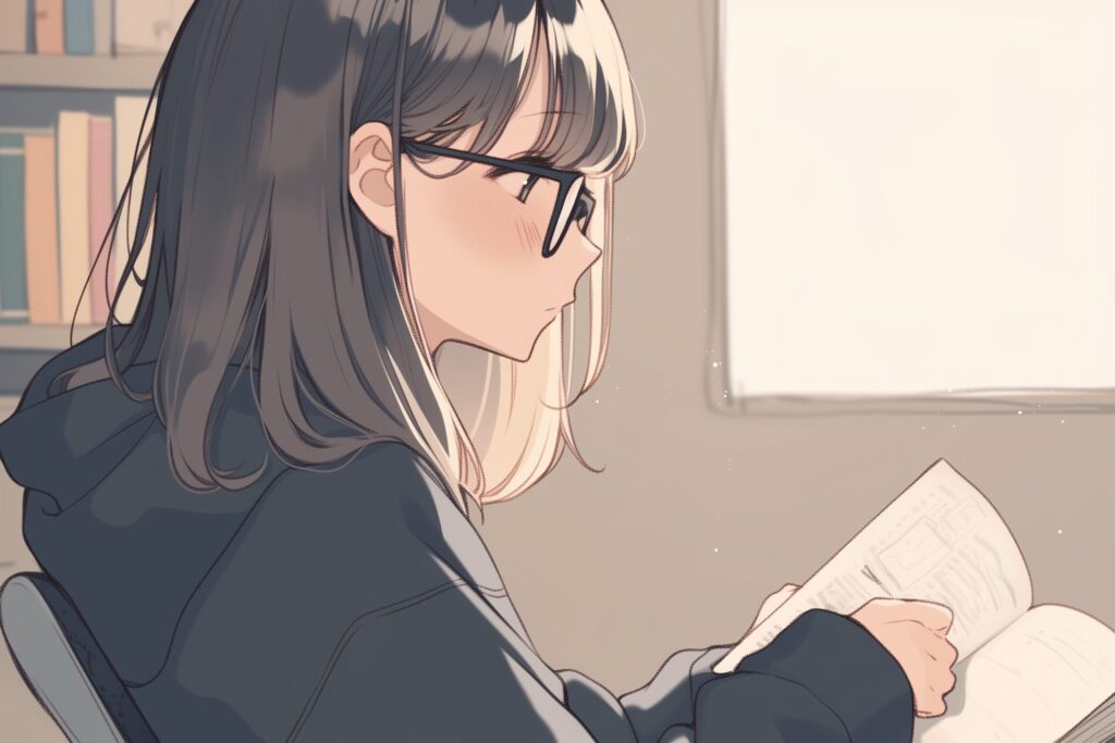 眼鏡女子０