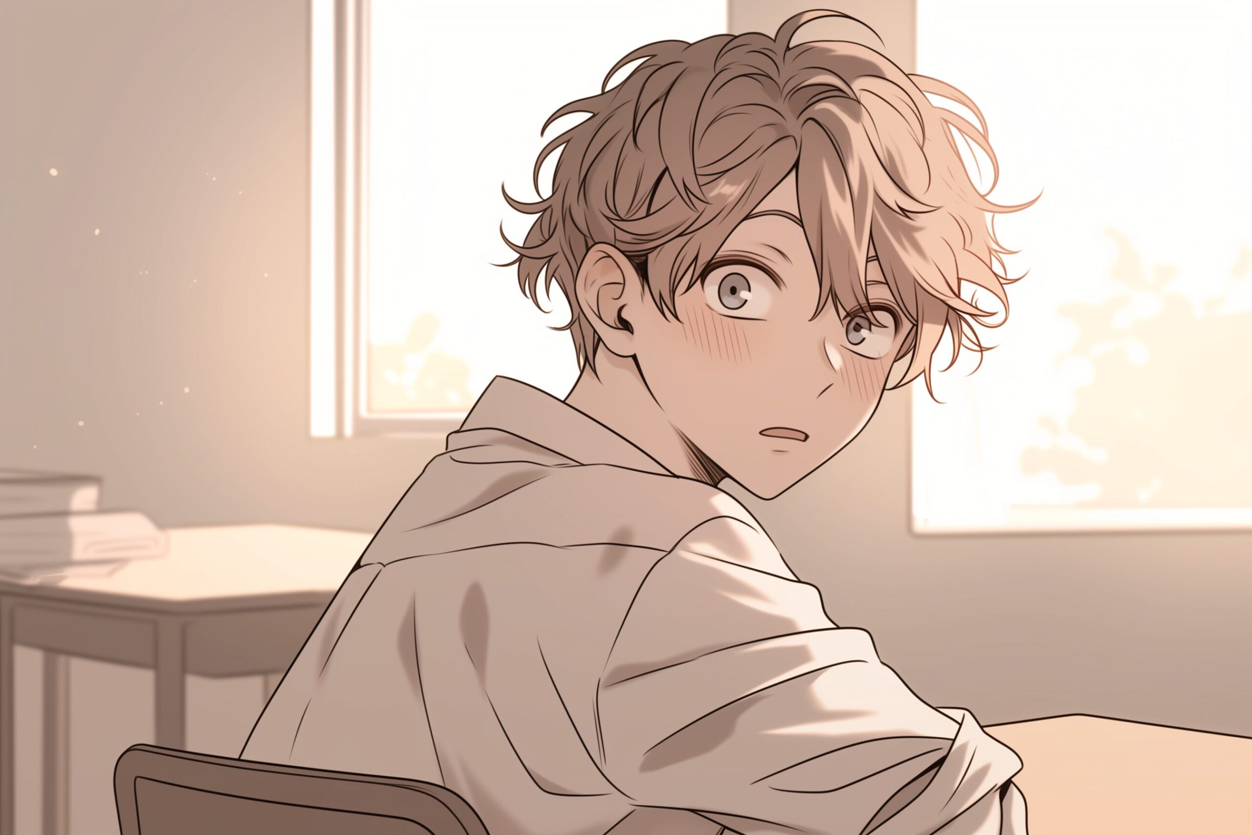 振り向き男子0