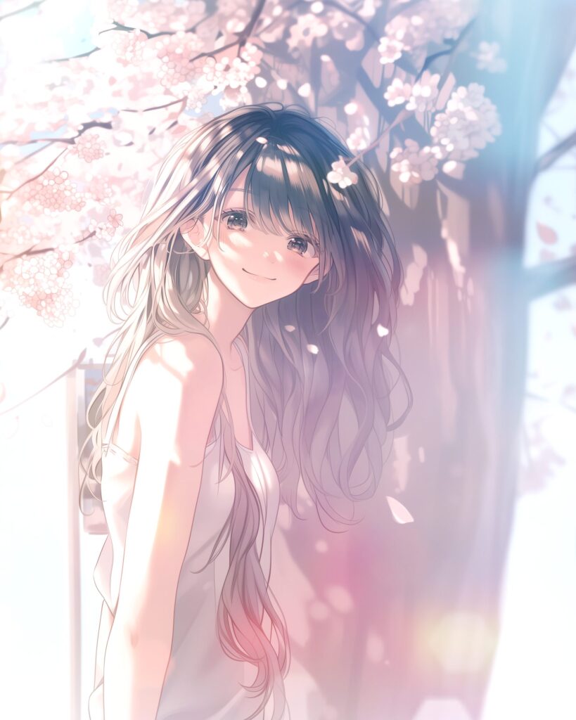 黒髪の美しい女性０