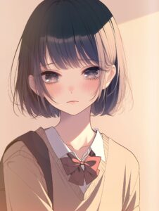 悲しい女子０