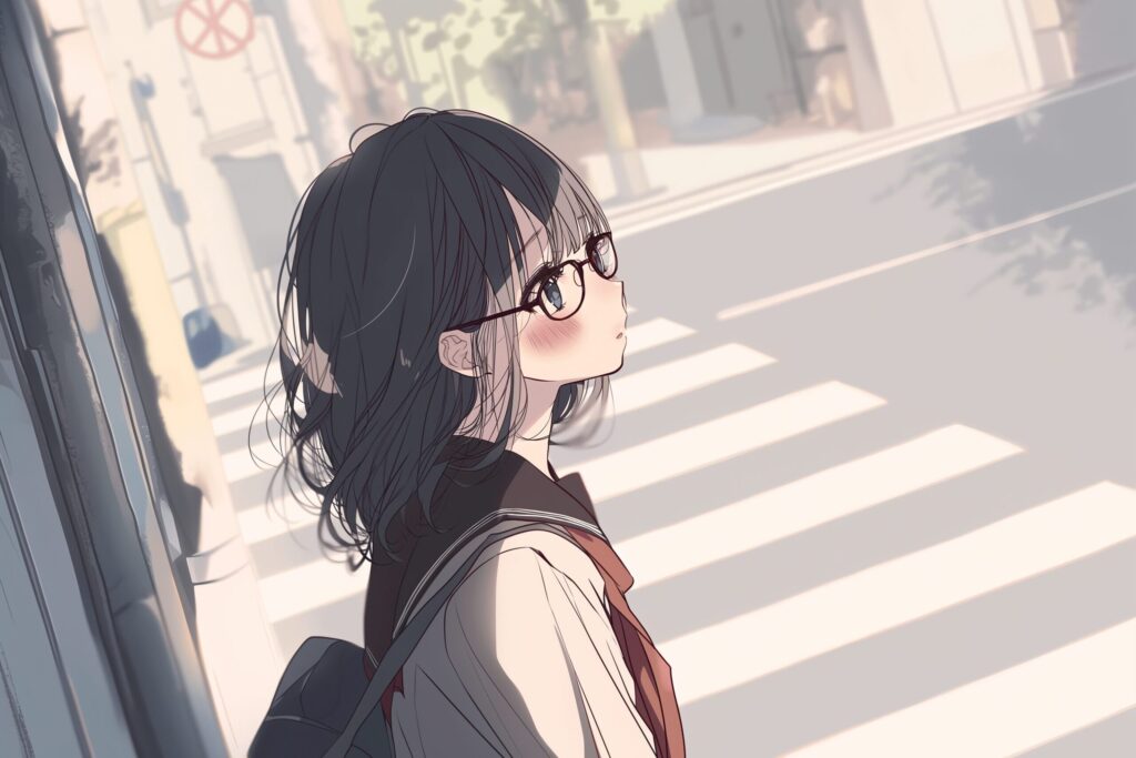 眼鏡女子０