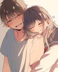寄り添うカップル１