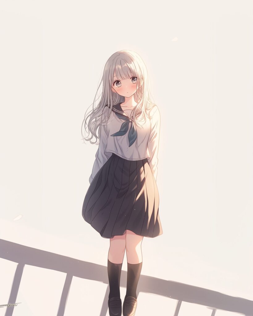 銀髪女子０