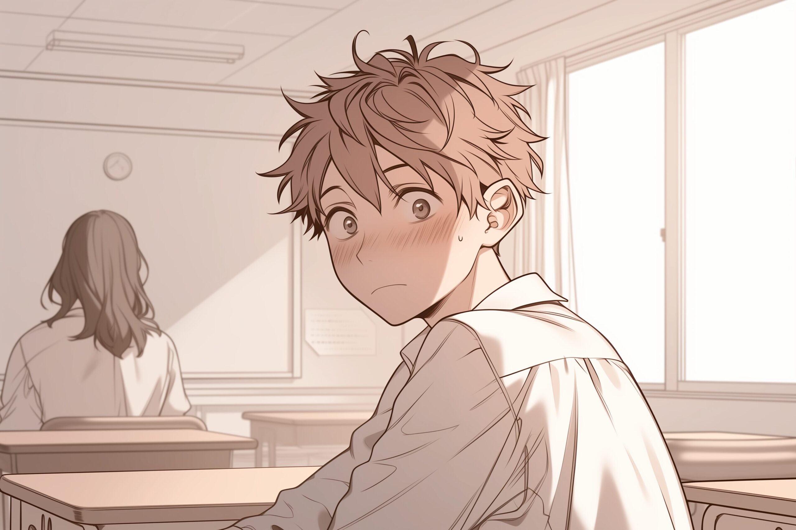 振り向き男子0
