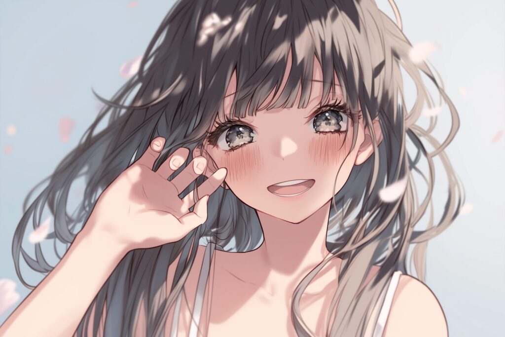 黒髪の美人女性０