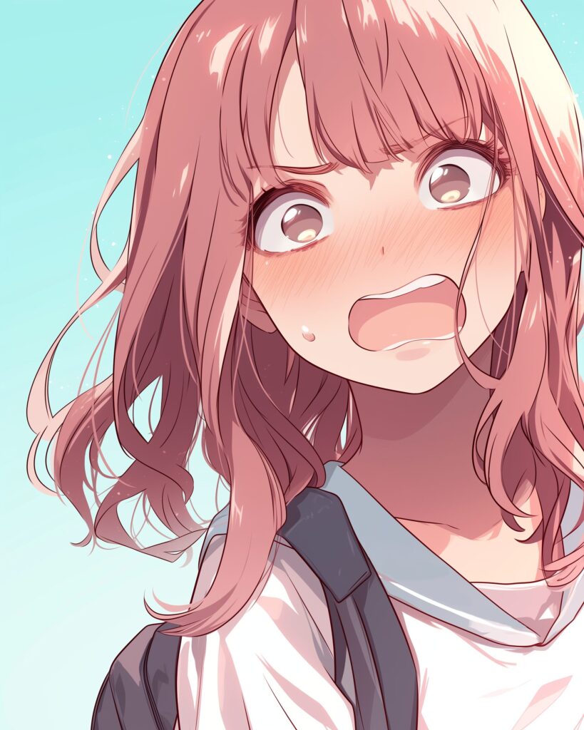 ピンク髪女子１