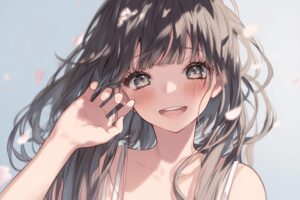 黒髪の美人女性０