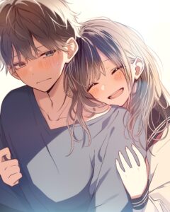 寄り添うカップル０