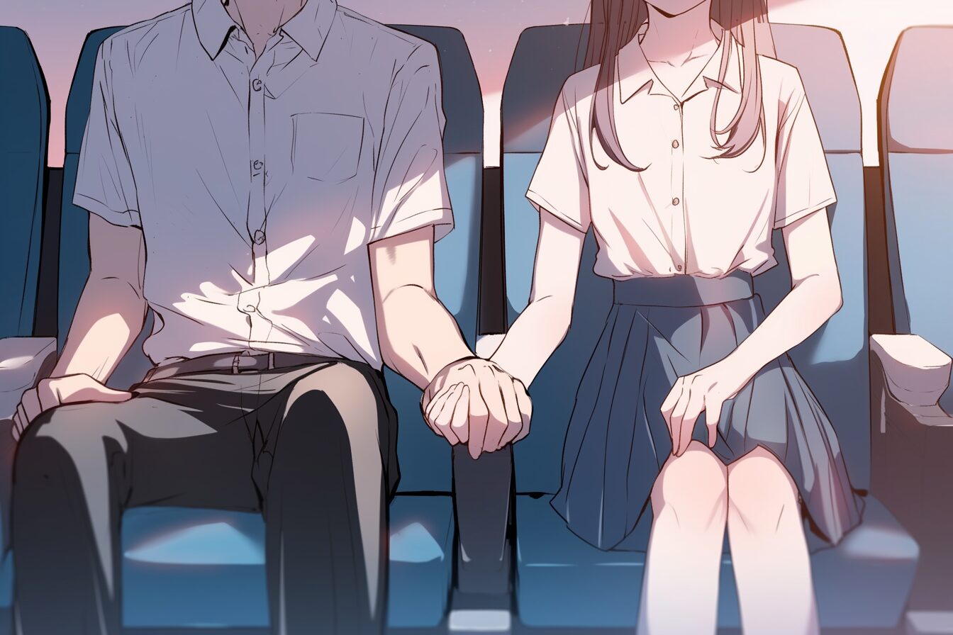 手を繋ぐカップル0