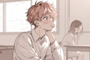 振り向き男子０