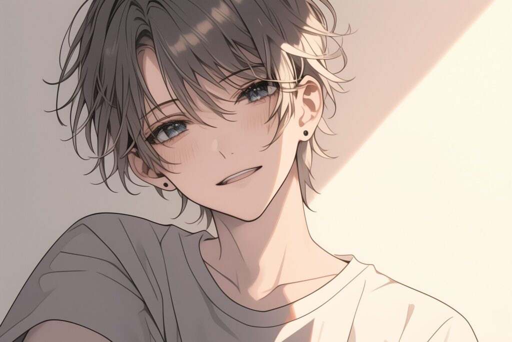 銀髪の男性０