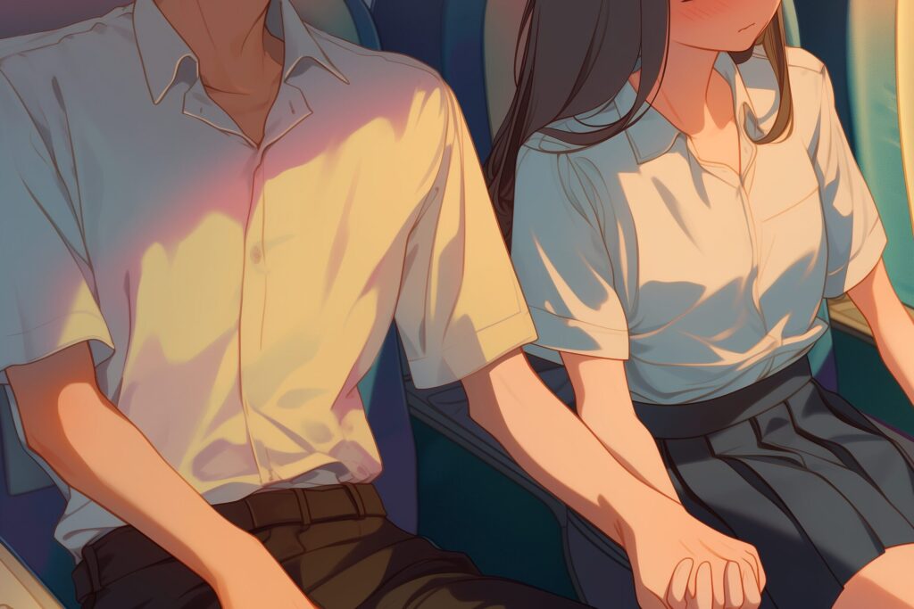手を繋ぐカップル０