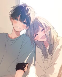 寄り添うカップル０
