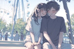 テーマパークカップル０