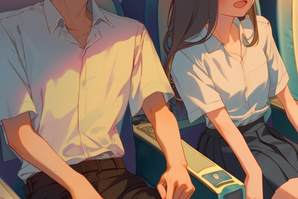 手を繋ぐカップル０