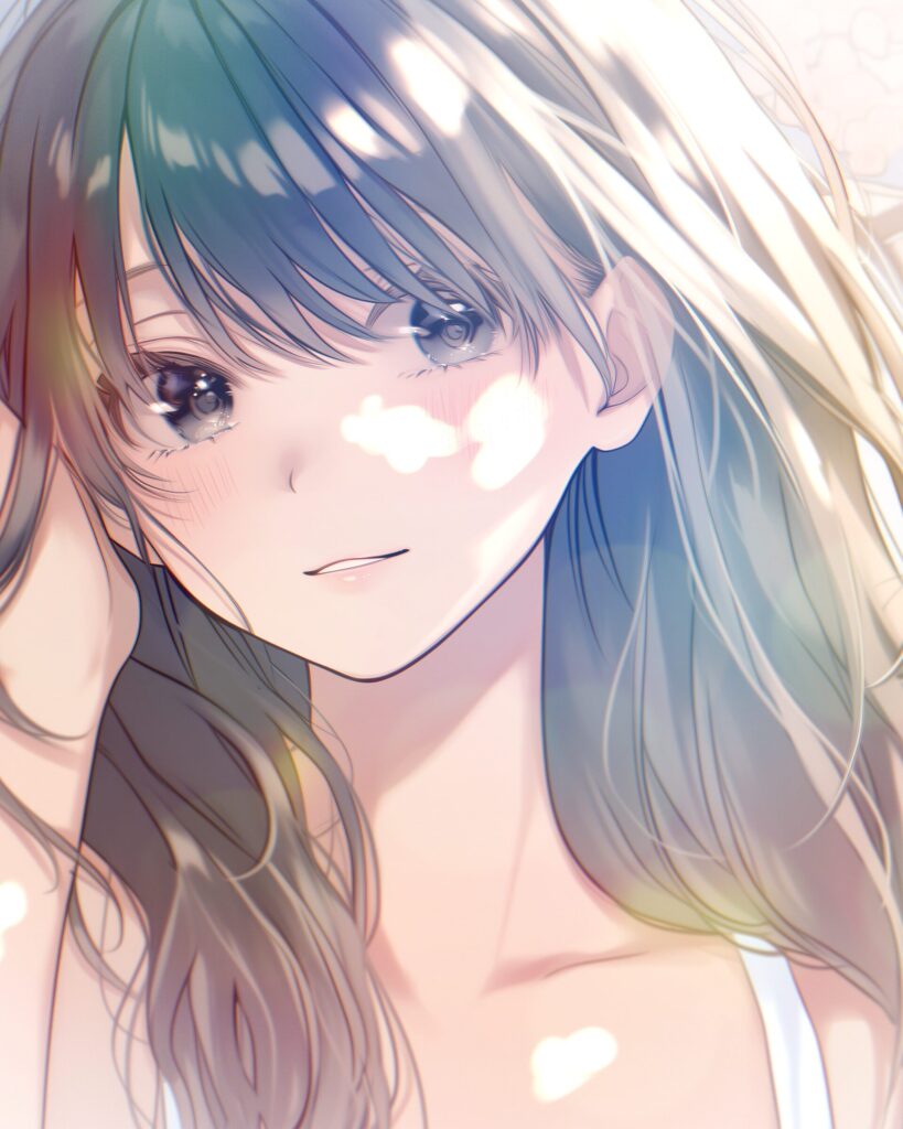 黒髪の美しい女性０