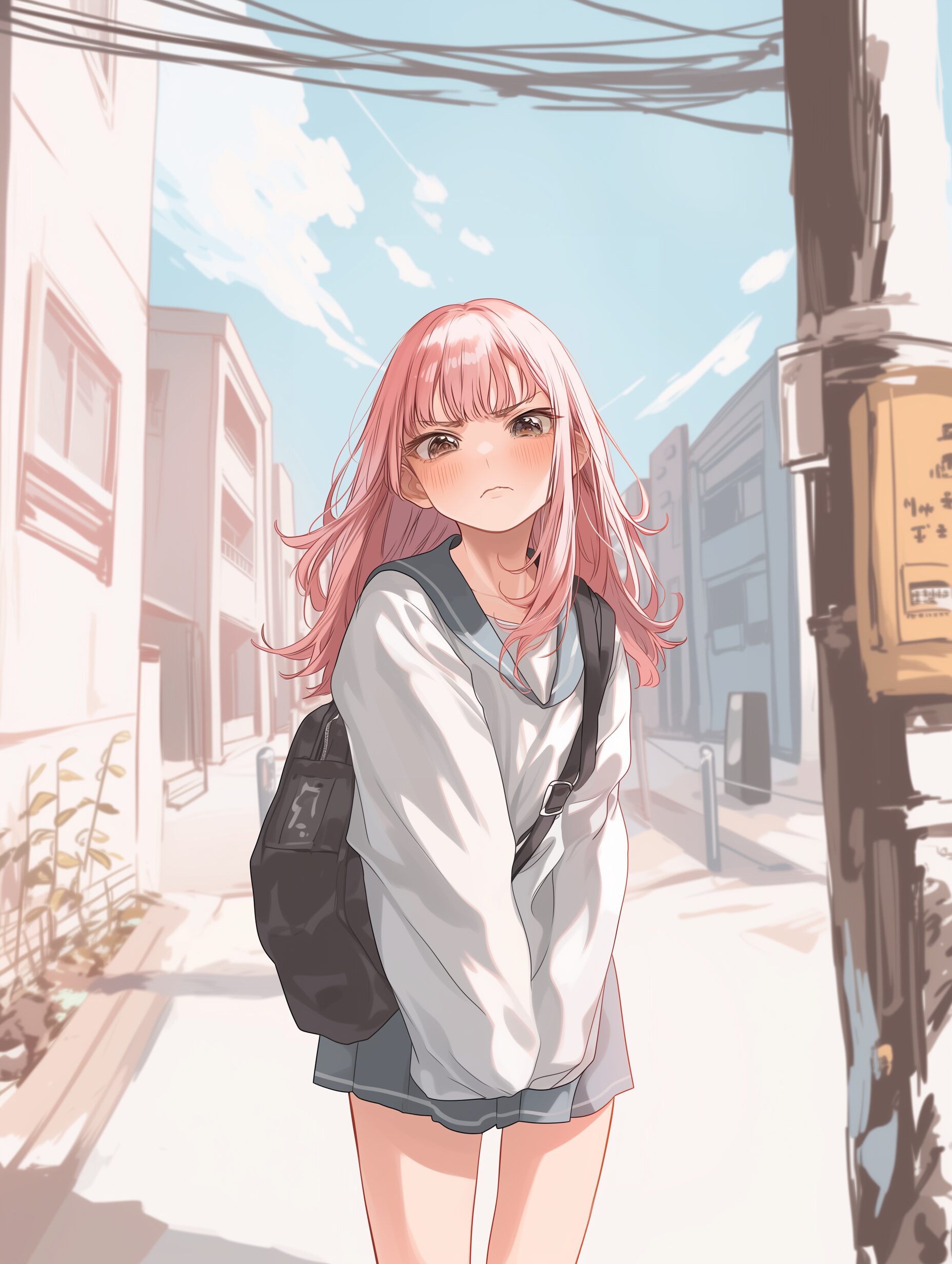ピンク髪女子1