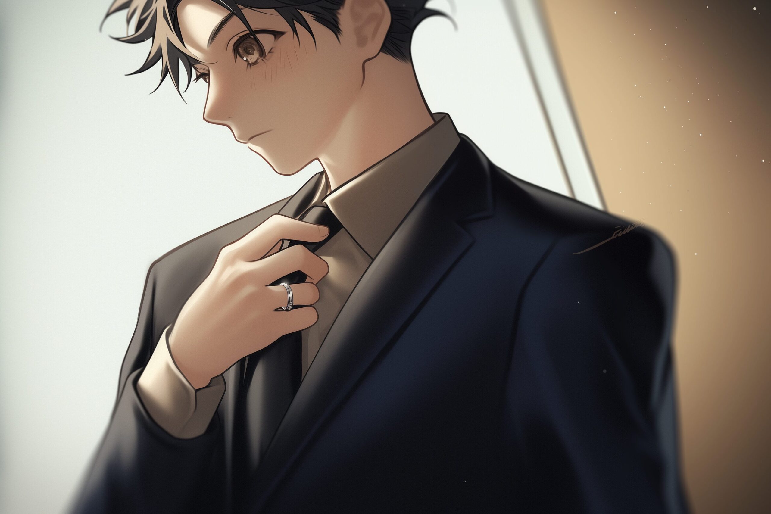 スーツ姿の男性0