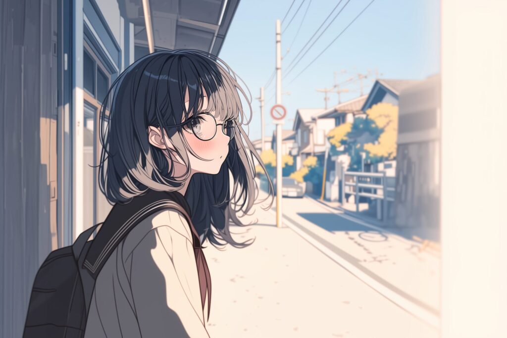 眼鏡女子０