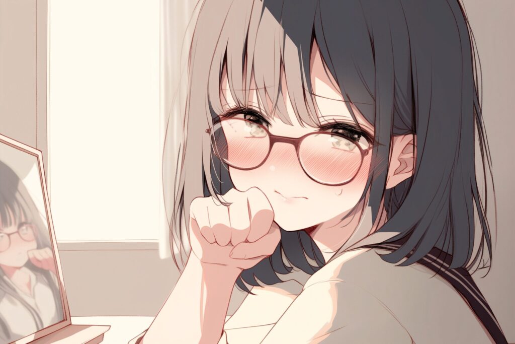 猫の真似する女子０