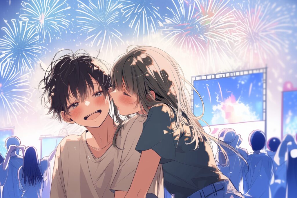 夏祭りカップル０