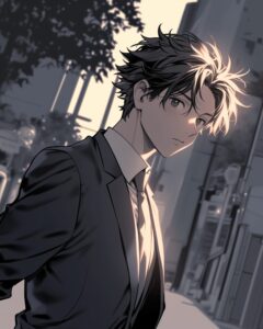 スーツ姿の男性０
