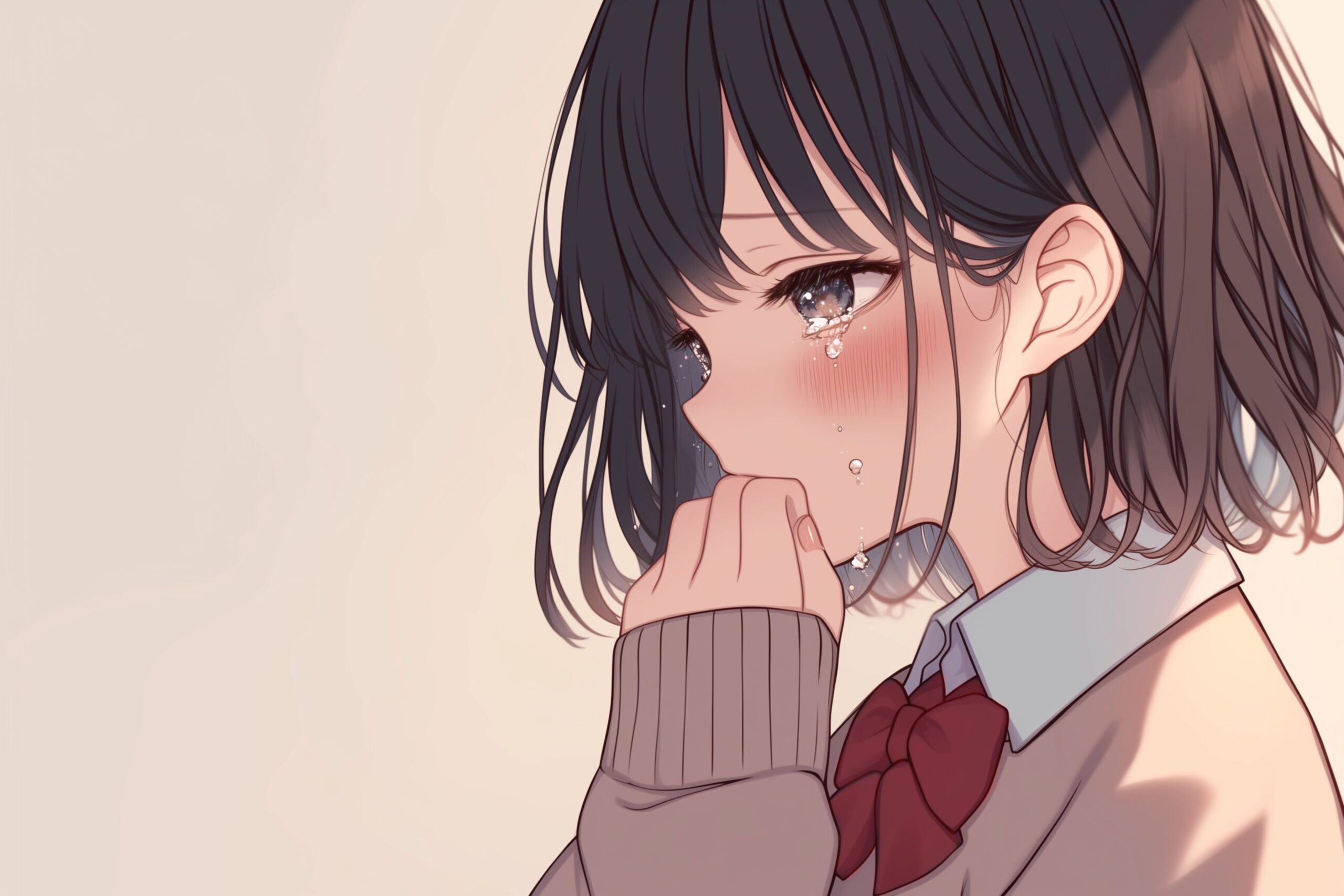 悲しい女子０