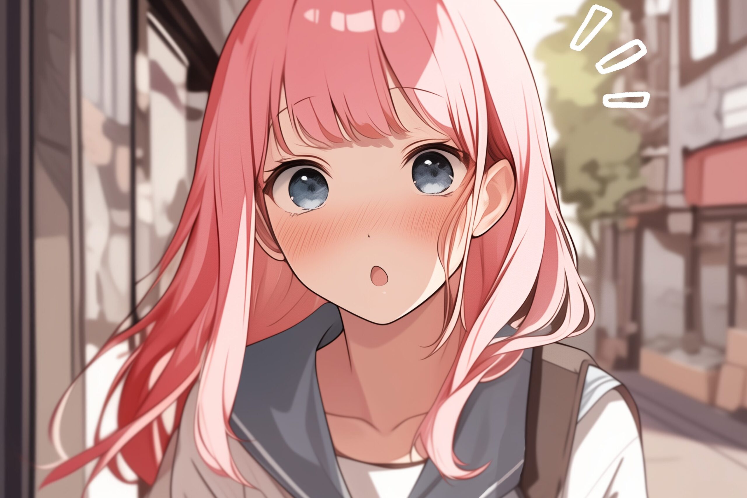 ピンク髪女子0