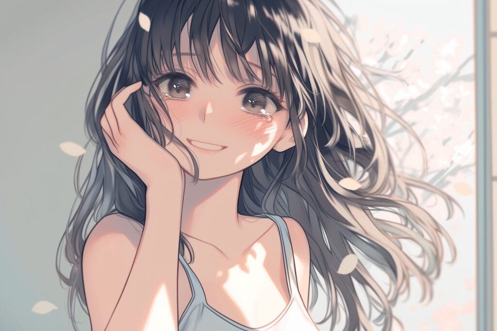 黒髪の美人女性０