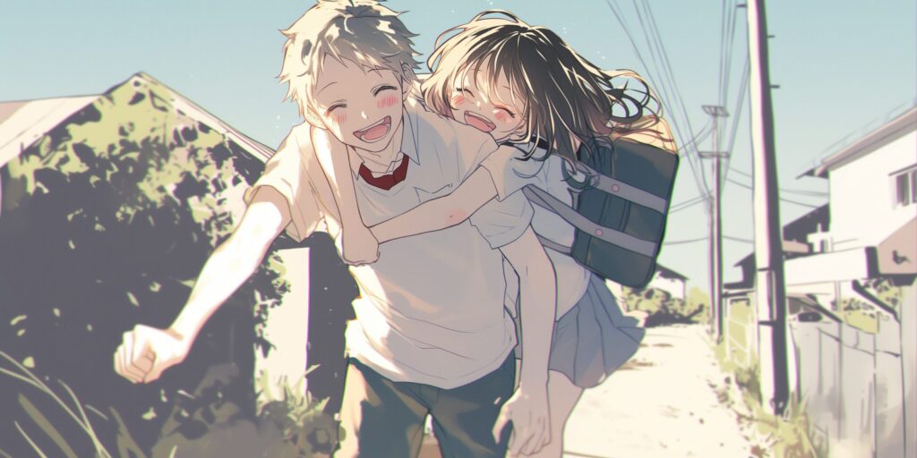 寄り添うカップル１