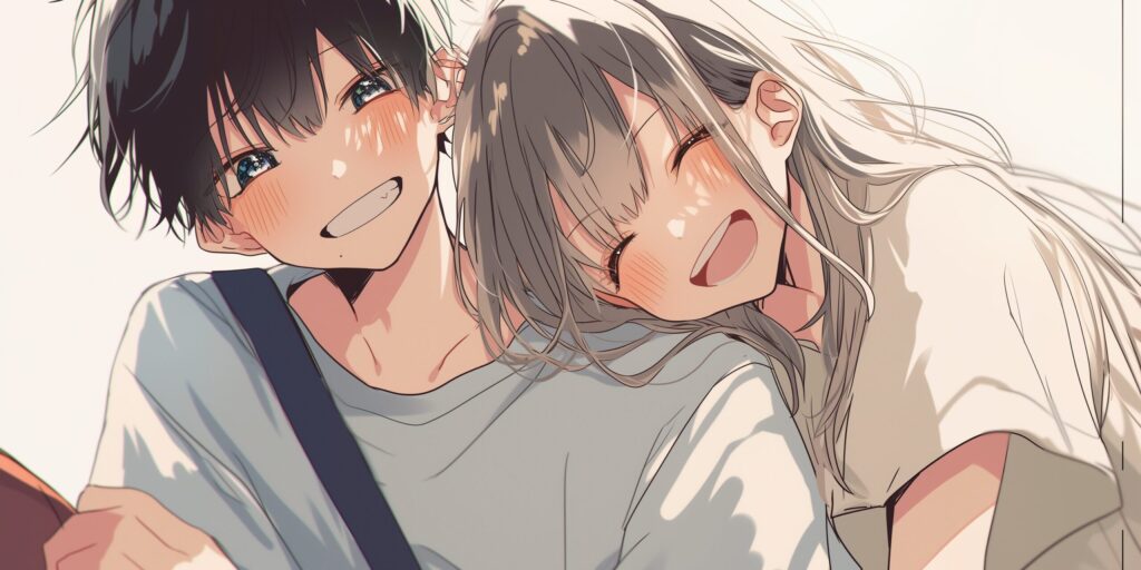 寄り添うカップル１