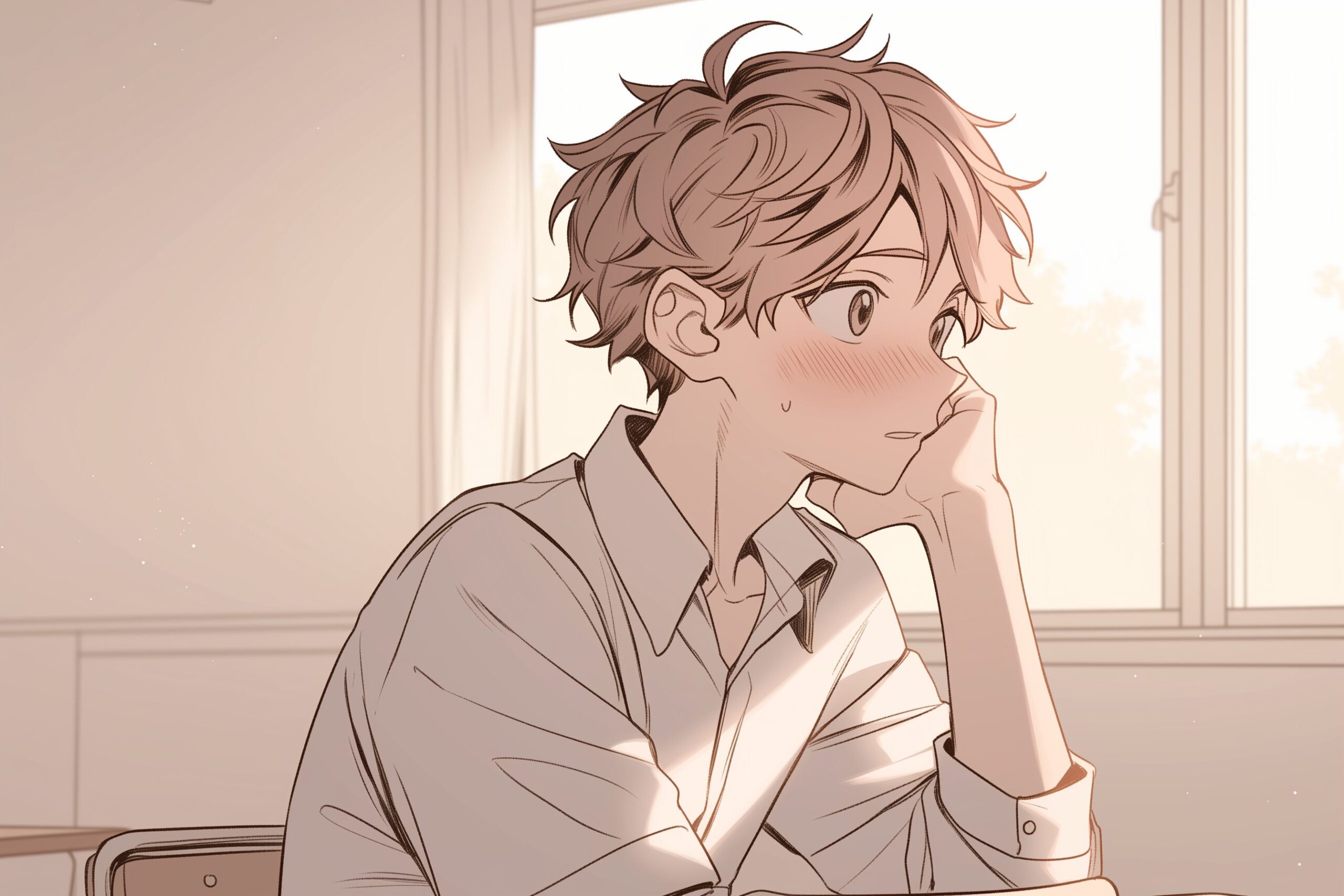 振り向き男子0