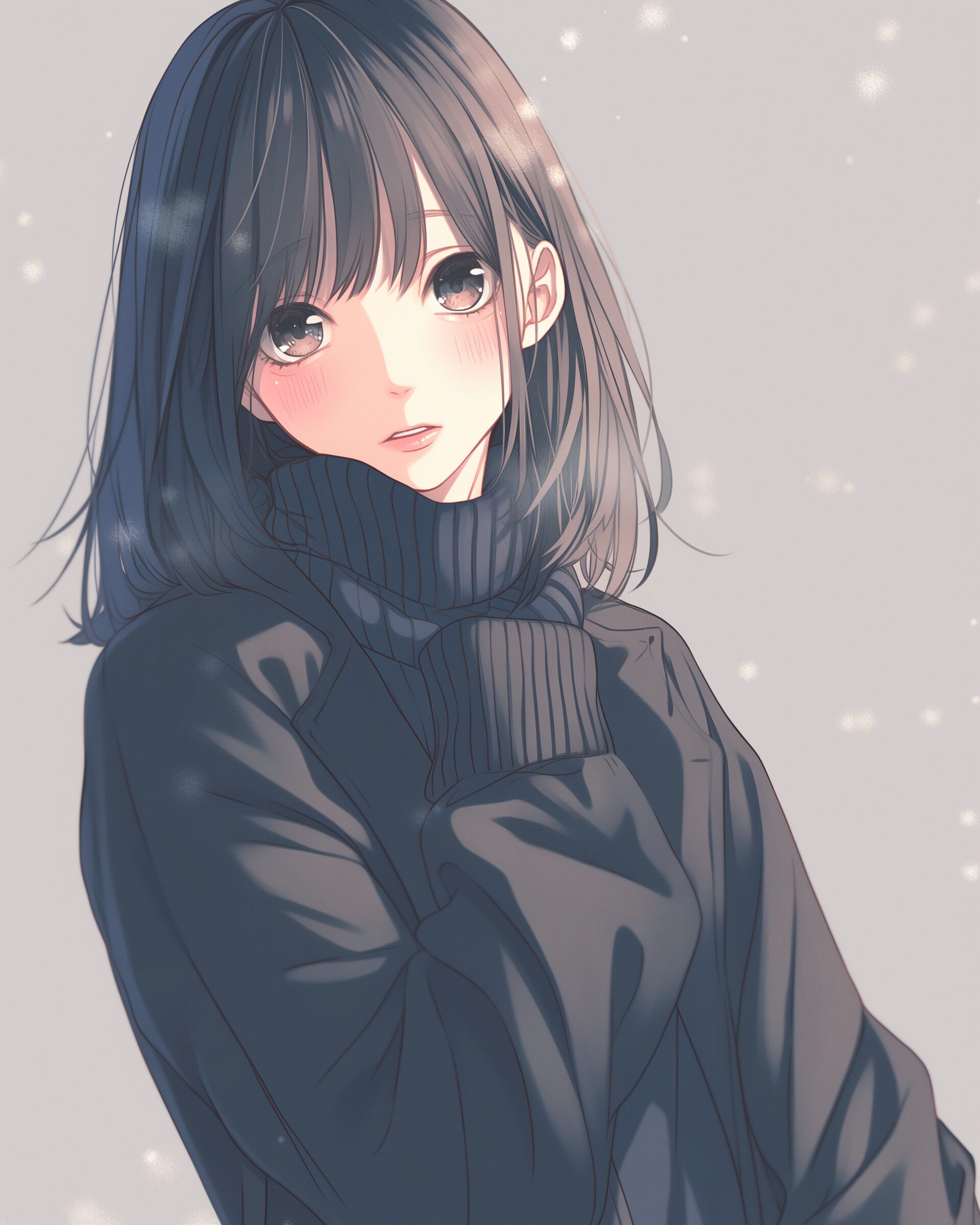 マフラーコート女子0