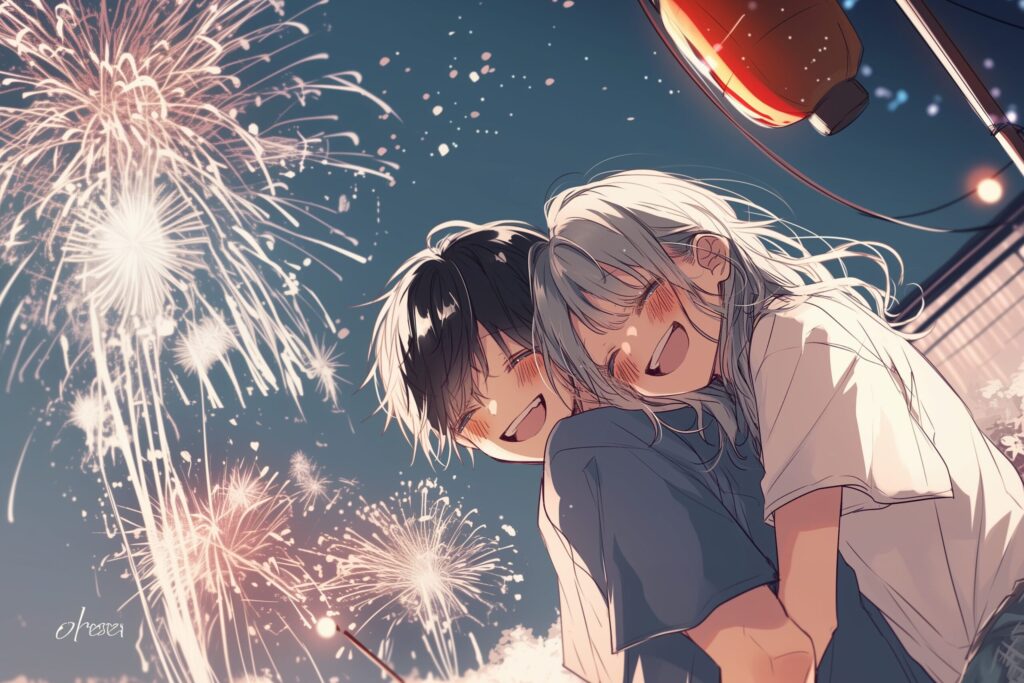夏祭りカップル０