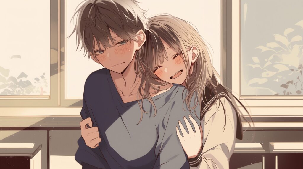 寄り添うカップル１