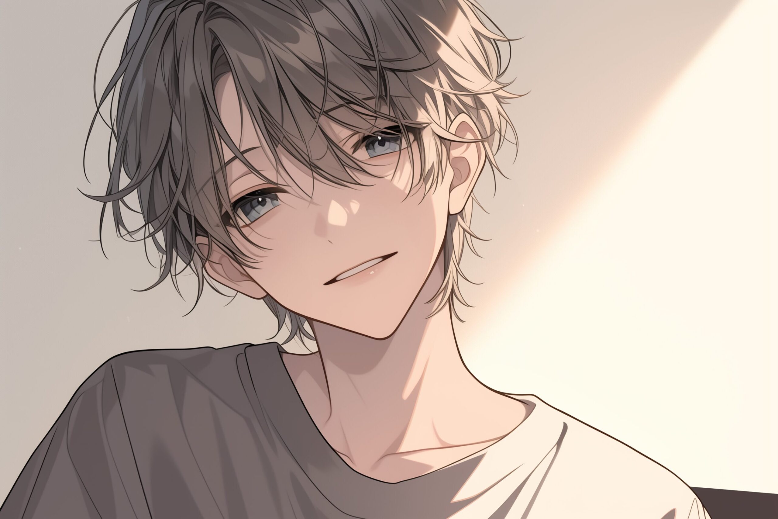 銀髪の男性0
