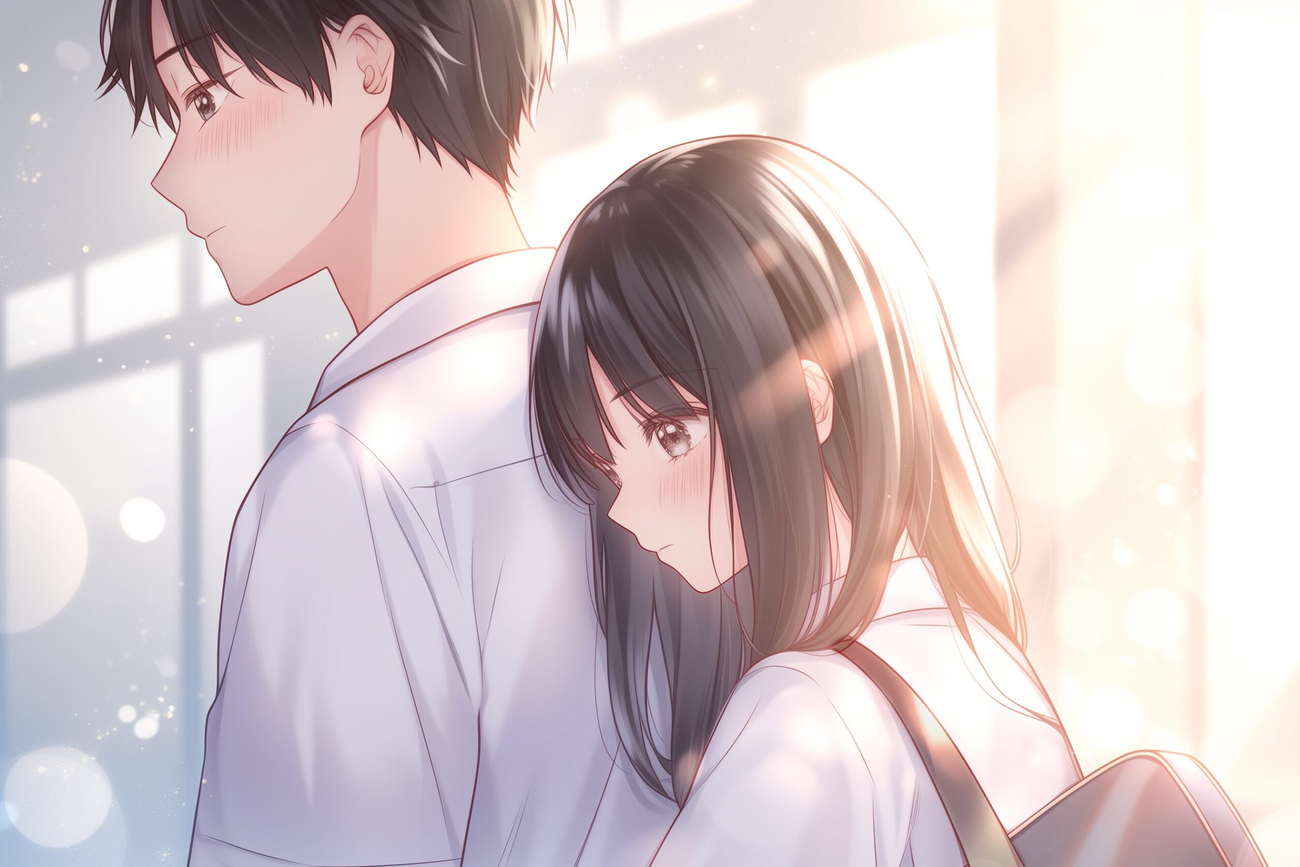 通学カップル1