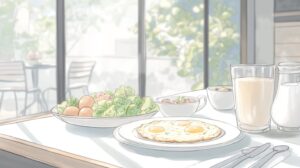 朝食イラスト０