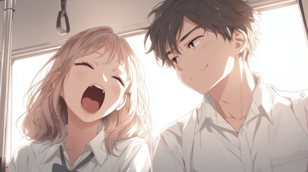 あくび０
