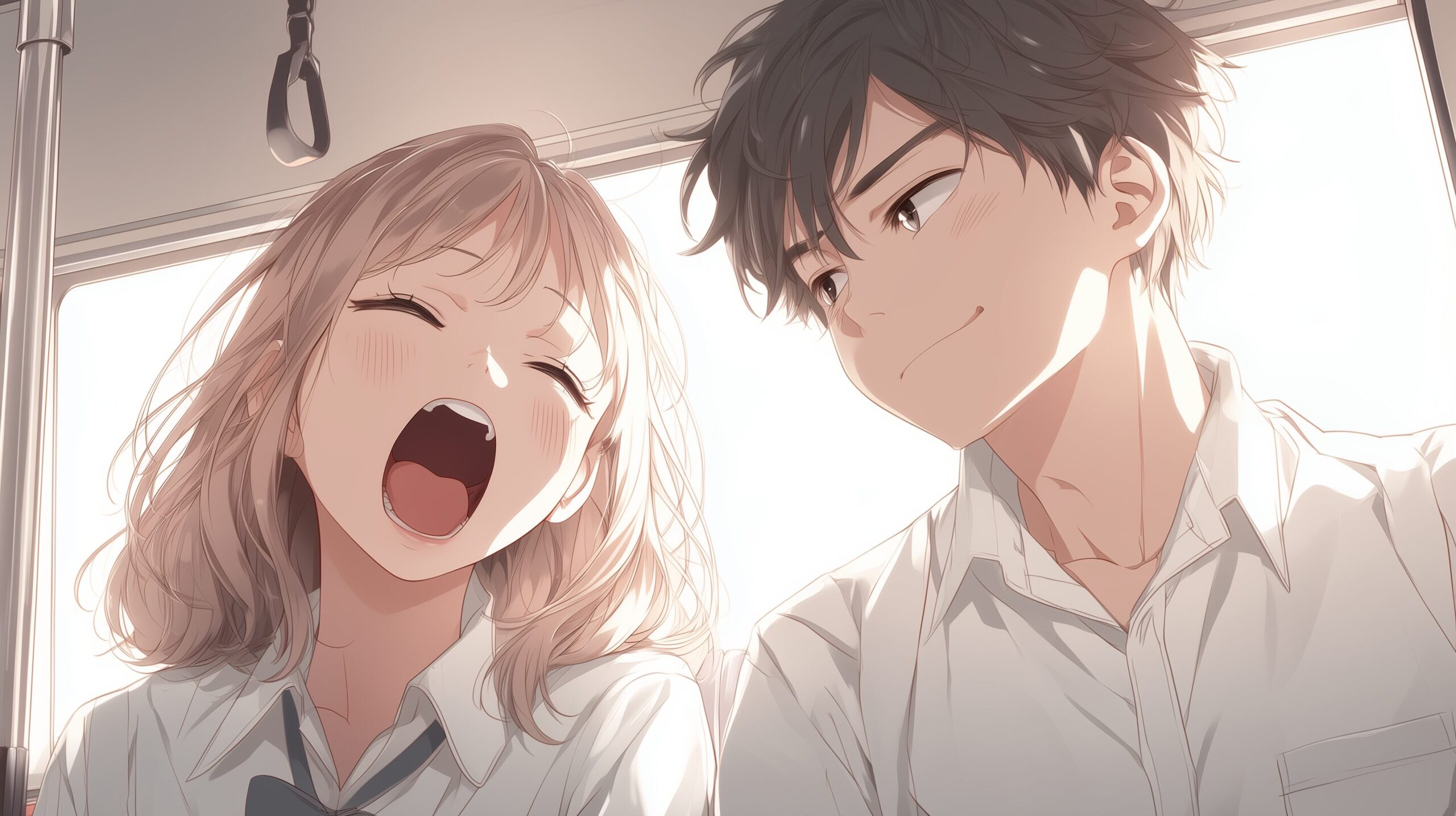 あくび０