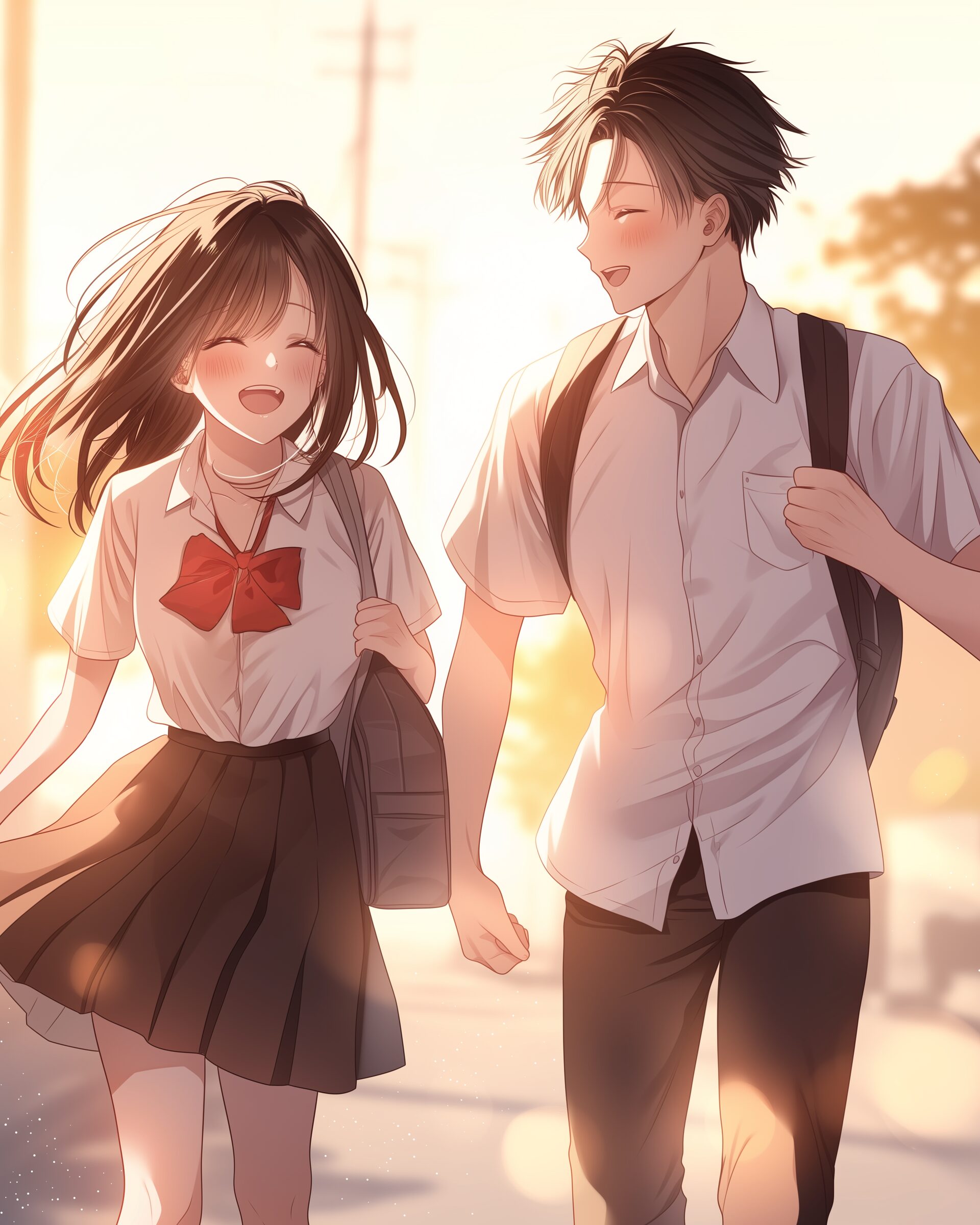 通学カップル0